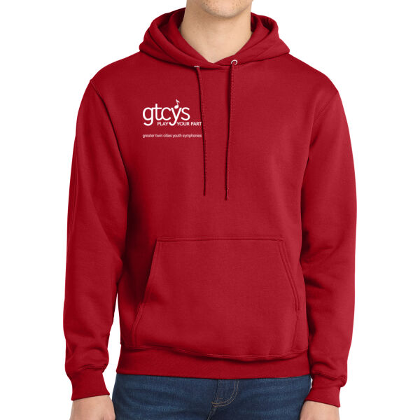 Port & Co Core Fleece Pullover Hooded Sweatshirt - Printed Logo Thumbnail