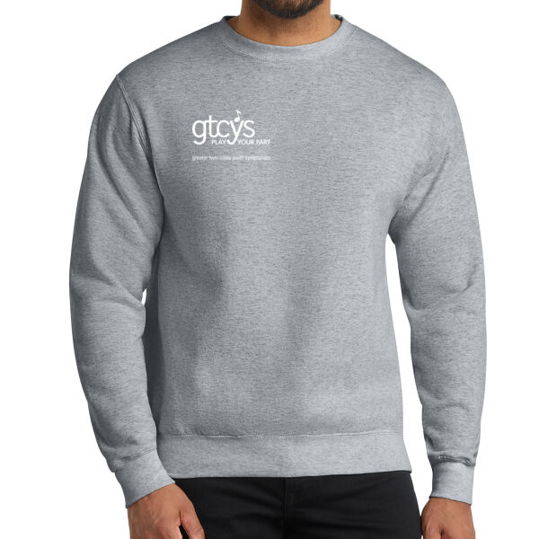 Port & Co Core Fleece Crewneck Sweatshirt - Printed Logo Thumbnail