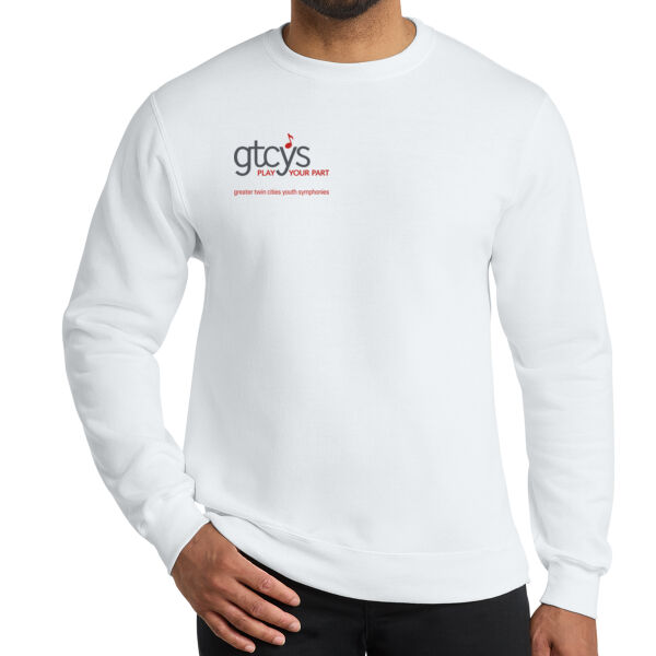 Port & Co Core Fleece Crewneck Sweatshirt - Printed Logo Thumbnail