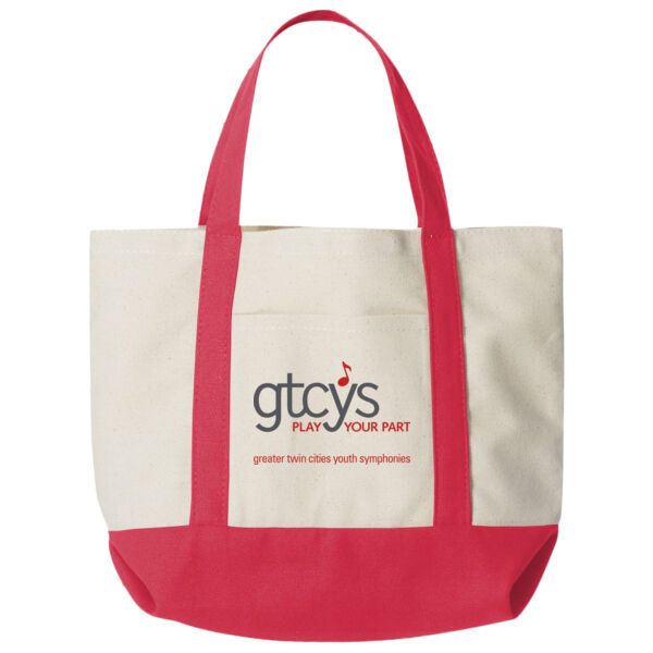 Liberty Bags Seaside Boater Tote - Printed Logo Thumbnail