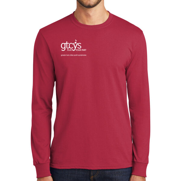 Port & Co Long Sleeve Core Blend Tee - Printed Logo Thumbnail
