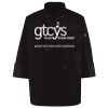 Ten Pearl Button Black Chef Coat Thumbnail